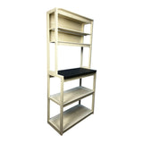 31.5" White and Black color 5-Tier Bakers Rack for Kitchen with Storage