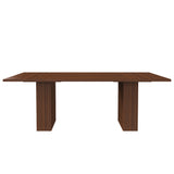 Engineered Wood Dining Table Walnut 44"