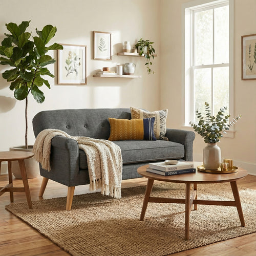 Gray Loveseat