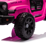 24V Kids Ride on Car W/Parents Control,Four-wheel suspension,2WD,Power display,B