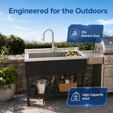 Stainless Steel Utility Sink, Freestanding Sink 1