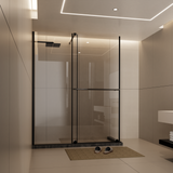Glass Shower Door, 30 - 60 in.W x 72 in.H Shower Sliding Door Walk-in Shower