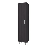 Tall Freestanding Storage Cabinet Single Door 4 Shelves