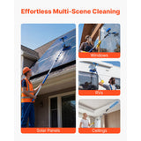 Solar Panel Cleaning Kit 26ft Water Fed Pole Brush