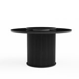 Engineered Wood Dining Table Black 44"