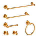 6 Piece Wall Mount Bathroom Towel Rack Set