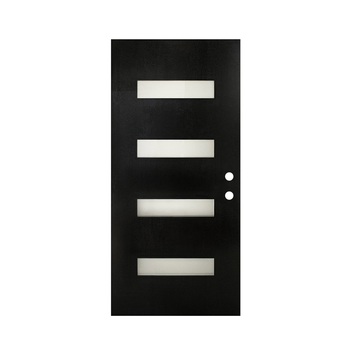 36 x 80 Fiberglass Entry Door with Brickmould, Frosted Glass