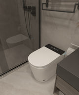 Compact Smart Toilet with Bidet Seat Built-in, Modern Tankless Design