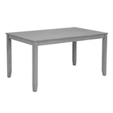 Acacia Wood Dining Table Gray 50"