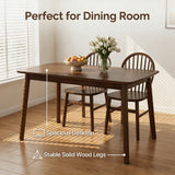 Solid Wood Dining Table Walnut 50"