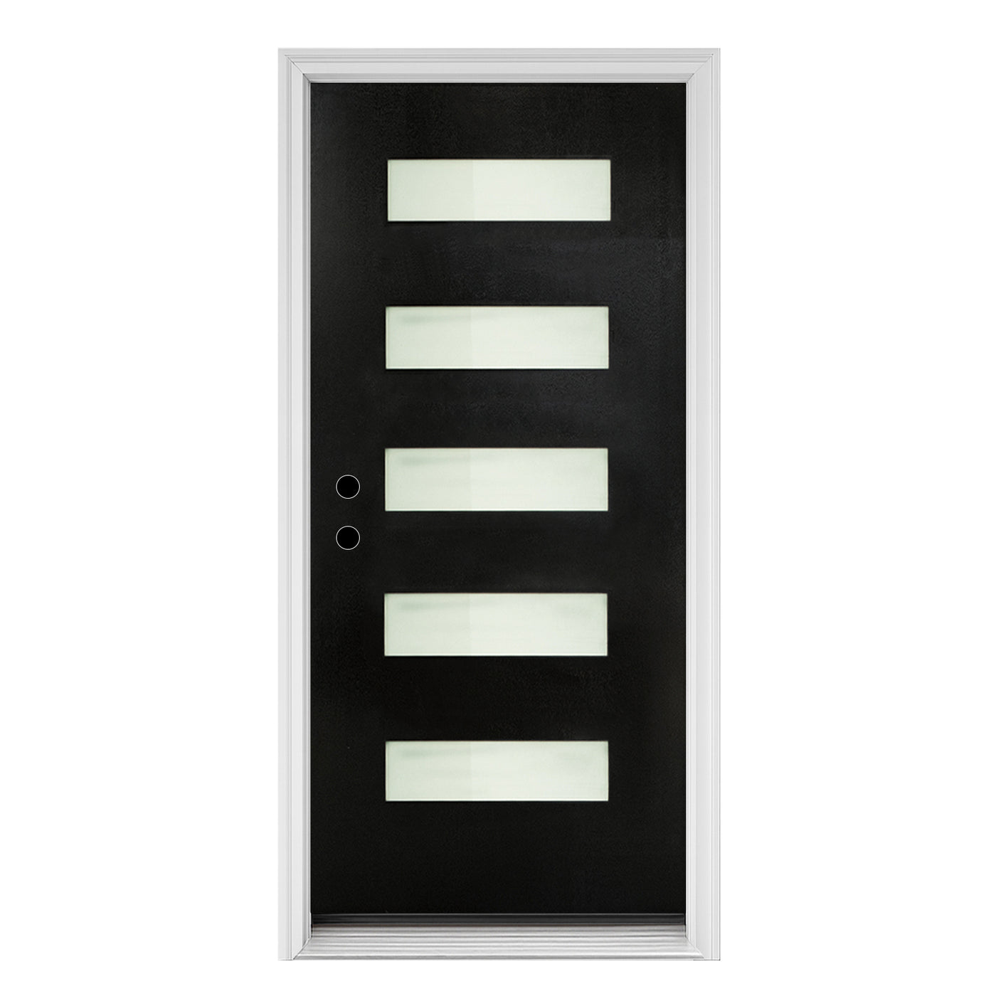 36" x 80" Fiberglass Entry Door Right Hand Inswing Frosted
