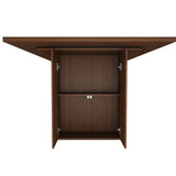 Engineered Wood Dining Table Walnut 44"