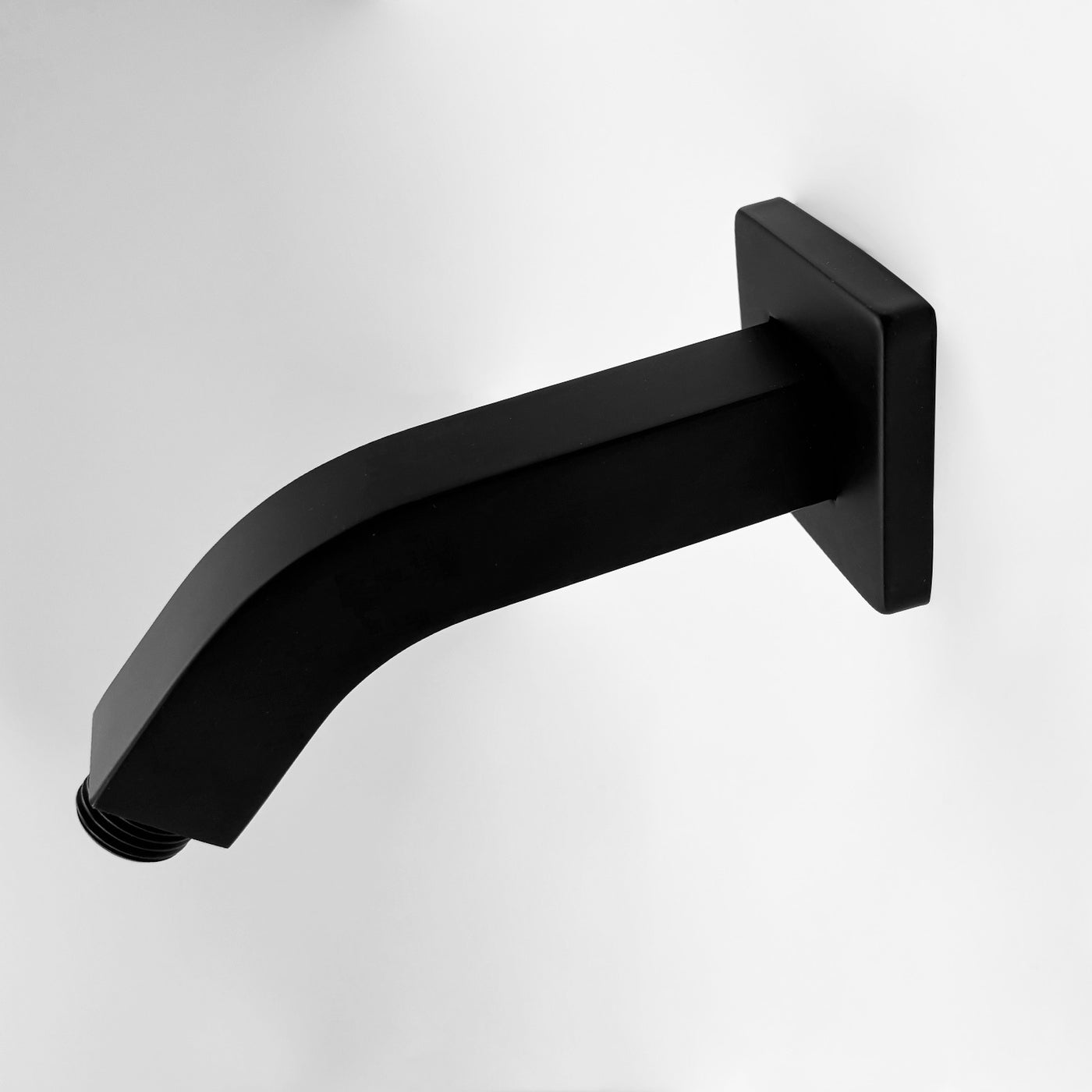Square Shower Arm 1/2 NPT Tapered Threads Wall Mount Rain Head