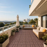 Plastic interlocking decking tiles, 44 packs of terrace decking tiles