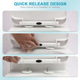 Ceramic One Piece Toilet for Bathroom, 12-inch Rough-In, 1.24/1.43 GPF