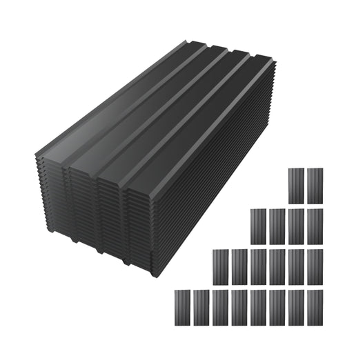 42.5" Galvanized Metal Roof Panels 20 Pack Waterproof