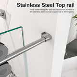 44"-48"W*76" H Frameless Single Sliding Shower Door