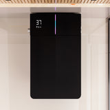 Black Square Smart Toilet with Built-in Tank for Bathroom, Remote Control