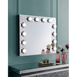 Hollywood Accent Mirror with Faux Diamond Trim, 23" x 23"