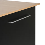 Mobile Kitchen Cart with Storage, 39.76'' Rolling Kitchen Island with 2 Doors