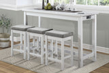 4pc Counter Height Dining Set w USB Ports Power Outlets