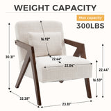 Chenille Accent Chair Beige