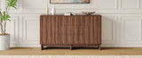 59.1" Buffet Sideboard with 2 Doors and 3 Drawers, Walnut Finish