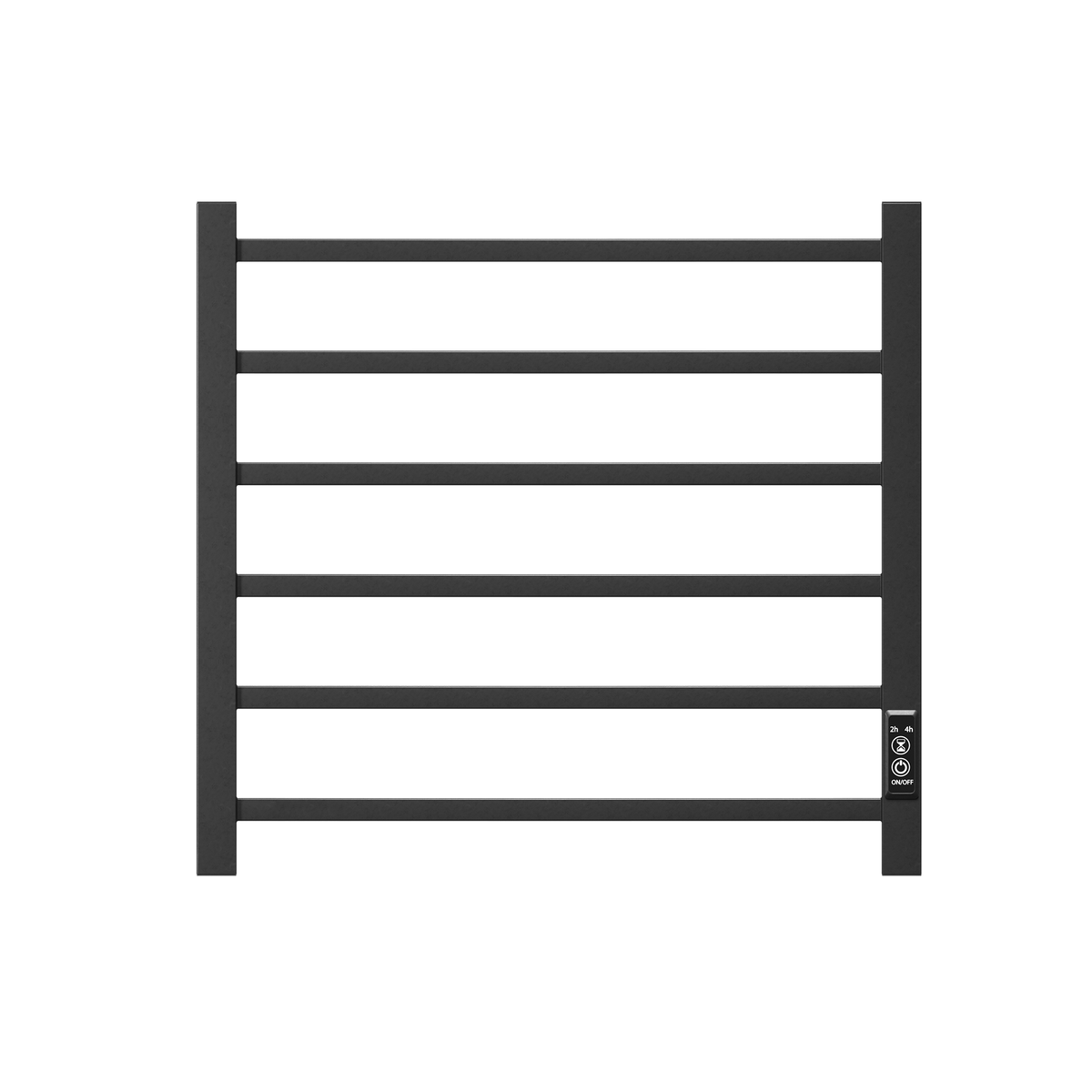 Towel Warmer 6 Bar Electric Heated Towel Rack Wall Mount Plug-in/Bath Towel