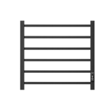 Towel Warmer 6 Bar Electric Heated Towel Rack Wall Mount Plug-in/Bath Towel
