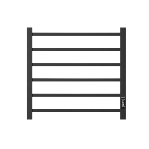 Towel Warmer 6 Bar Electric Heated Towel Rack Wall Mount Plug-in/Bath Towel
