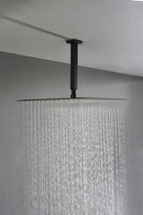 16" Matte Black Luxury Shower Head