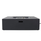 Modern 50,000 BTU Square MgO Fire Table with Propane Tank in Dark Grey
