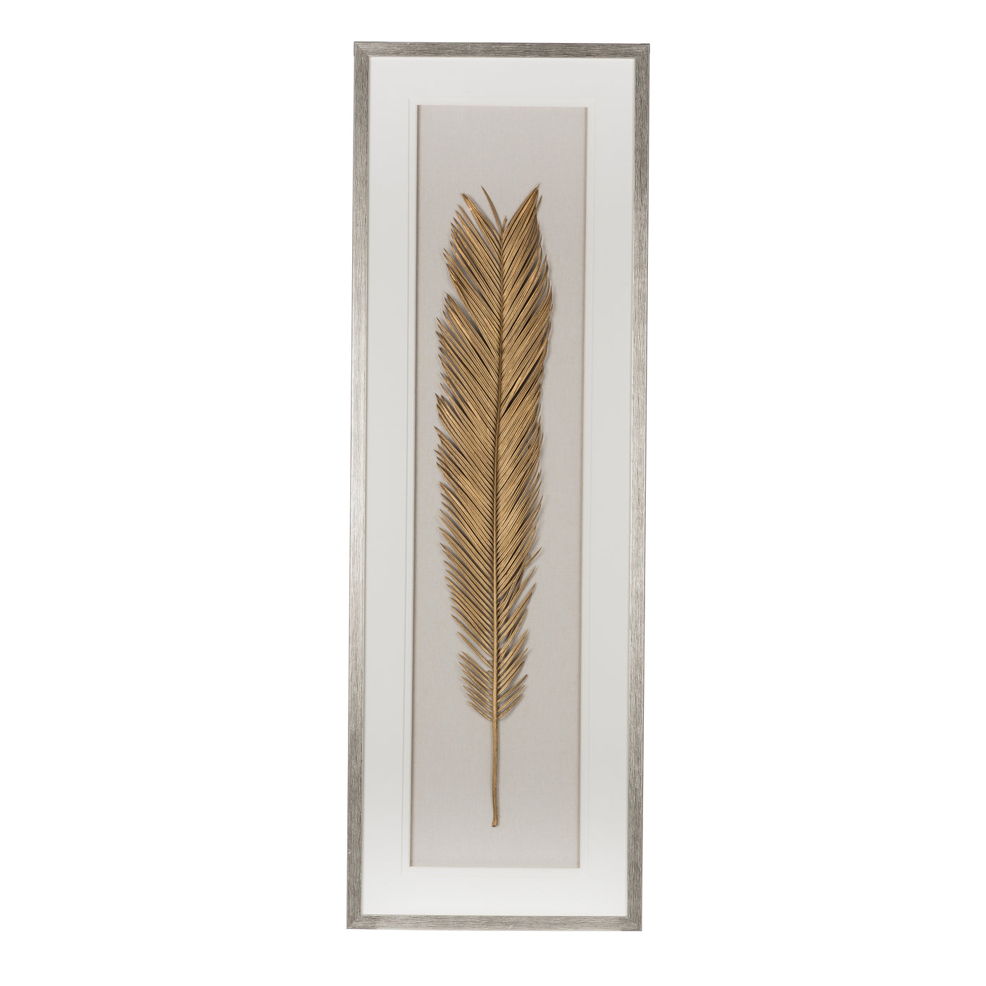 Gold Leaf Framed Wall Art 16" x 47" Decor