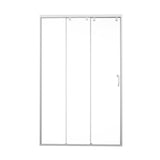 48"W× 76"H Triple Bypass Sliding Shower Door With 5/16 In. (8mm) Clear Glass