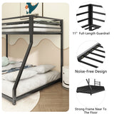 Full Metal Bunk Bed Black