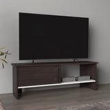 TV Stand - Modern - One Door Cabinet and One Open Shelf