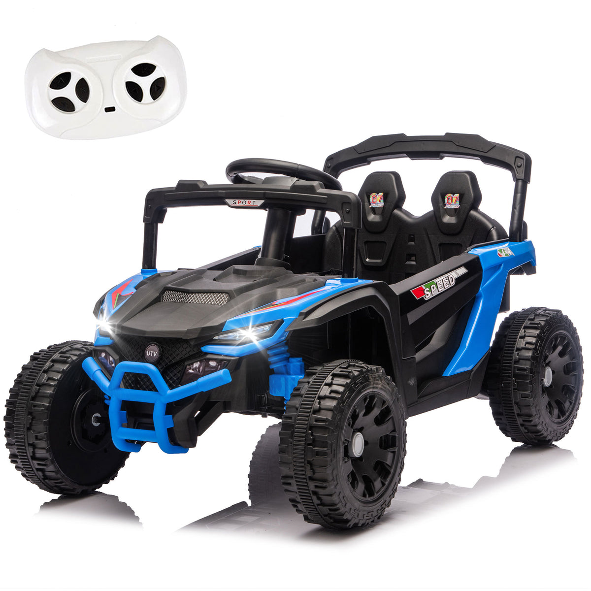 24V Kids ride on UTV W/ 2.4G PC,80W*2,Four-wheel suspension, Anti-Collision bar,