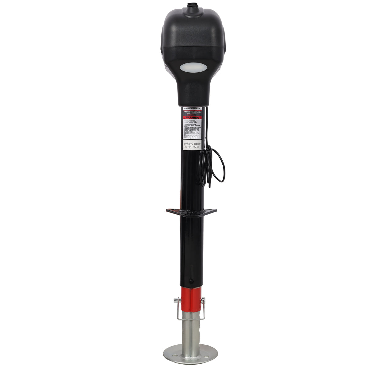 3500lbs Electric Power Tongue Jack for RV Trailer with Waterproof Cover