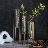 Oversized Pedestal Beaker Vase 8.5x2.8x15.3