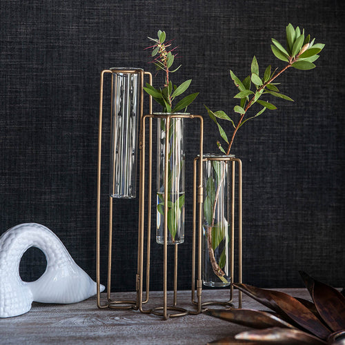 Oversized Pedestal Beaker Vase 8.5x2.8x15.3