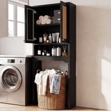 Over The Toilet Storage Cabinet Bathroom Organizer Rattan