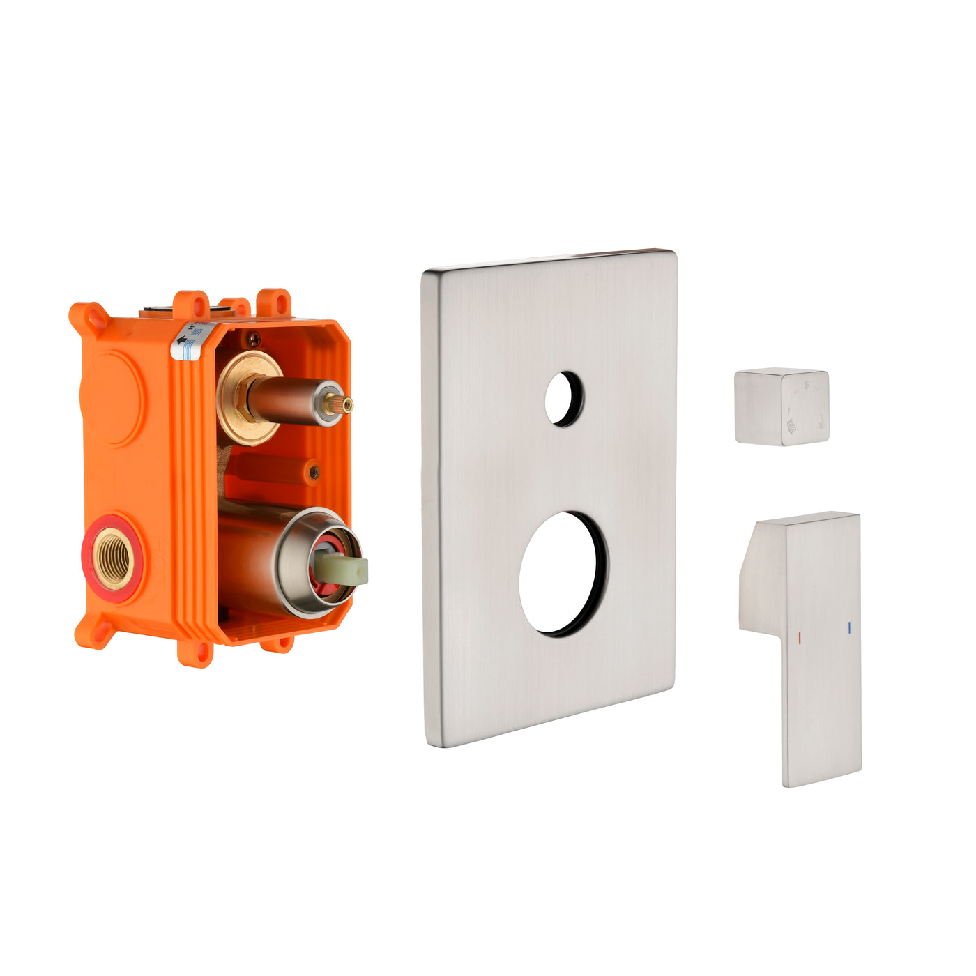 3-Way Brass Shower Diverter Valve Mixer Rough-In Kit