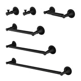 6 Piece Brass Wall Mount Bathroom Towel Rack Set