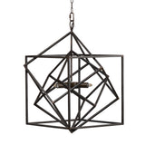 3-Light Metal Chandelier Hanging Fixture Adjustable Chain