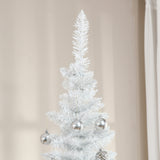 HOMCOM 7' Artificial Pencil Christmas Tree, Slim Xmas Tree with 499 Realistic Br