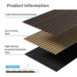 Wood Panels for Wall Slat Wall Panels, 4PC Wood Slat Acoustic Panels