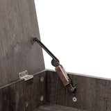 U-Can Lift-Top Coffee Table Hidden Compartment Brown