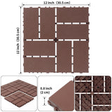 Plastic interlocking decking tiles, 44 packs of terrace decking tiles