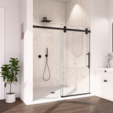 56-60"W x 72"H Frameless Sliding Shower Door Enclosure