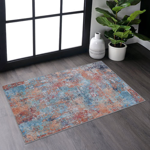 MAVAL Multi Washable Rug 36*24 inch Doormat Rug (Multi, 36*24 inch)